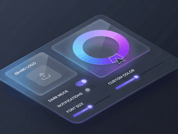 Your brand, front and center